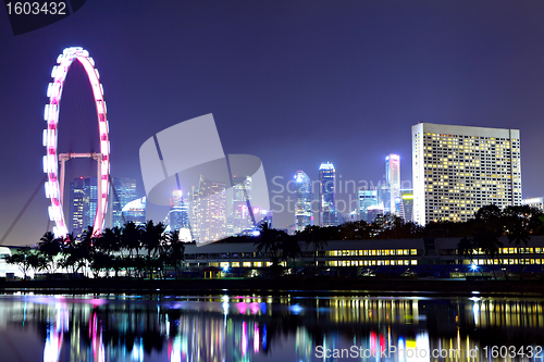 Image of Singapore at night