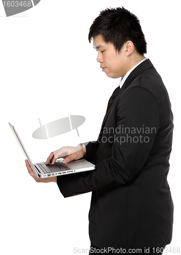 Image of Business Man use computer