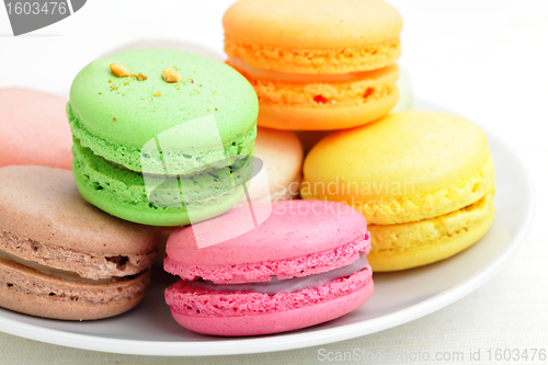 Image of Colorful french macaroons
