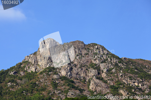 Image of lion Rock in Hong Kong