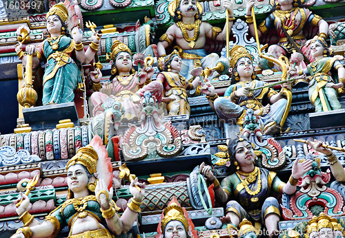 Image of statue in hindu temple