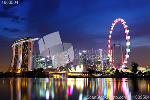 Image of Singapore at night