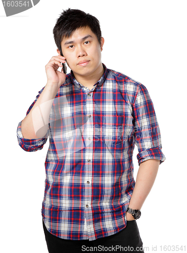 Image of man talk on phone
