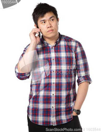 Image of man talk on phone