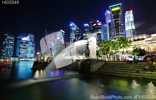 Image of Singapore at night