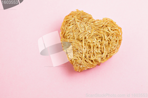 Image of heart sharp noodle