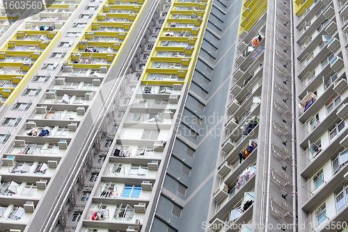 Image of public apartment block in Hong Kong