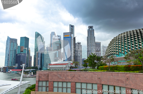 Image of Skyline of Singapore business district