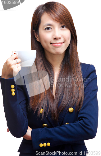 Image of woman with a cup