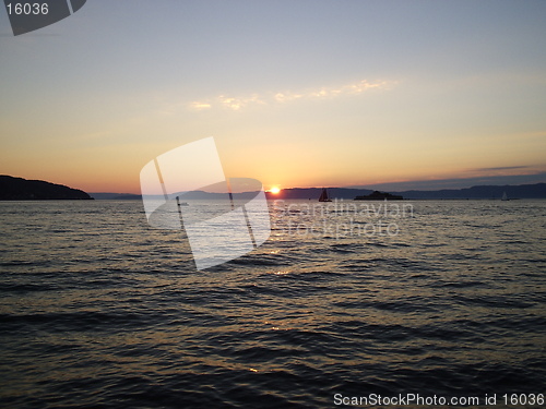 Image of Sunset in Trondheim