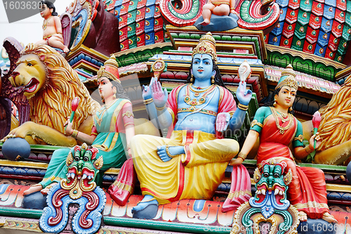 Image of hindu temple statue