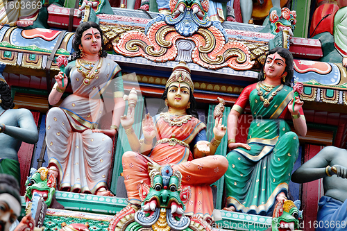 Image of statue in hindu temple