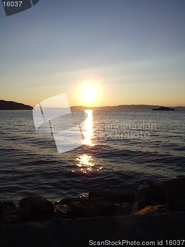 Image of Sunset in Trondheim