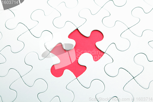 Image of puzzle with missing part