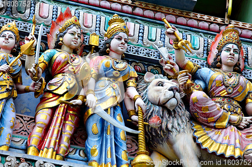 Image of hindu temple statue