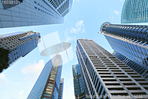 Image of highrise buildings at Singapore