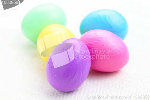 Image of colorful easter eggs