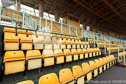 Image of empty stadium seats