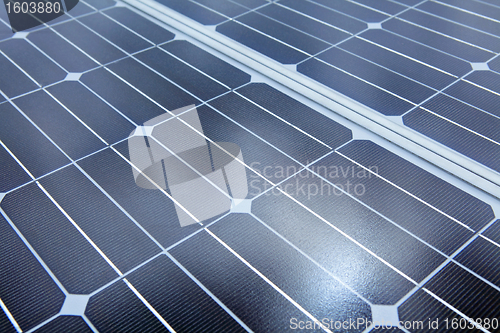 Image of Photovoltaic cells of solar panel