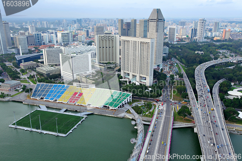 Image of Singapore business district