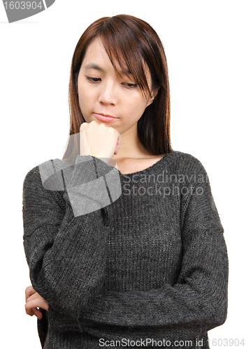 Image of thoughtful woman