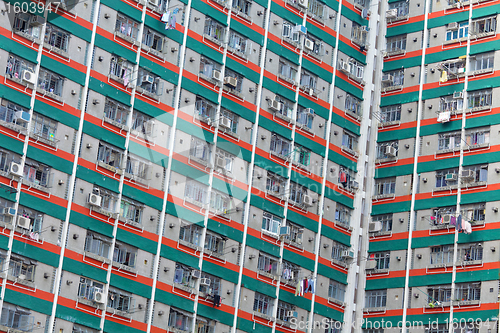 Image of public apartment block in Hong Kong