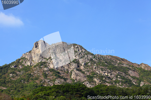 Image of lion Rock in Hong Kong