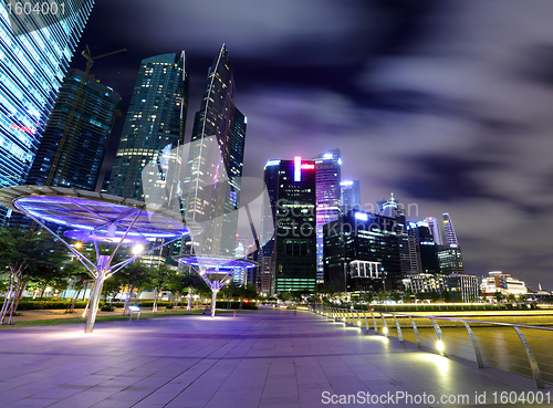 Image of night scene of Singapore