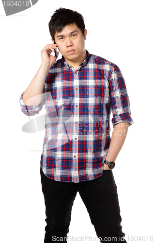 Image of man talk on phone