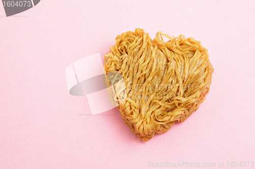 Image of heart sharp noodle