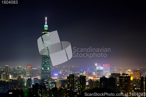 Image of taipei city night scene