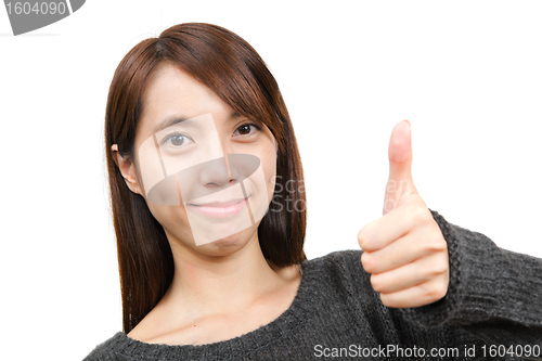 Image of woman with thumbs up