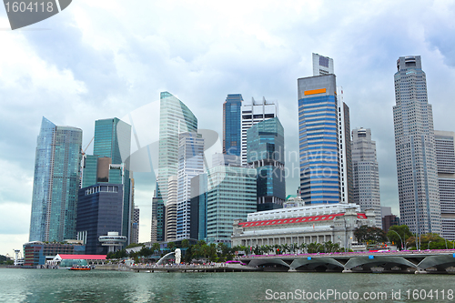 Image of Skyline of Singapore business district