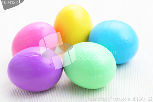 Image of colorful easter eggs