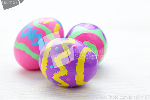 Image of hand painted easter eggs