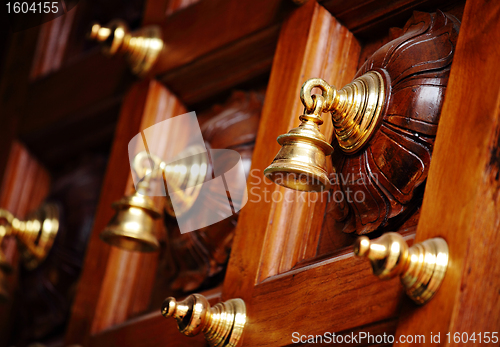 Image of temple bells in india temple