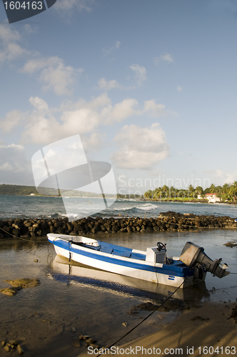 Image of fishing boat Caribbean Sea Corn Island Nicaragua