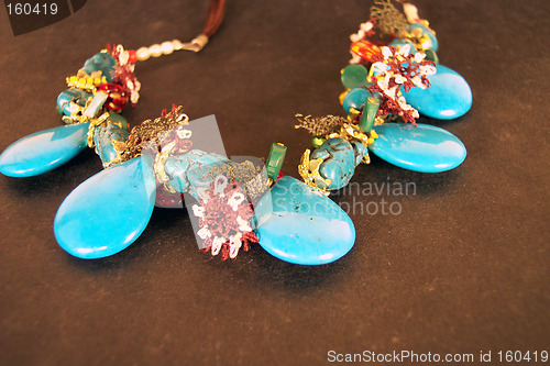 Image of necklace with turquoise