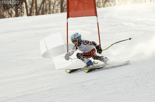 Image of mountain-skiing competitions