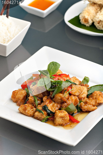 Image of Thai Tofu Dish with Appetizers