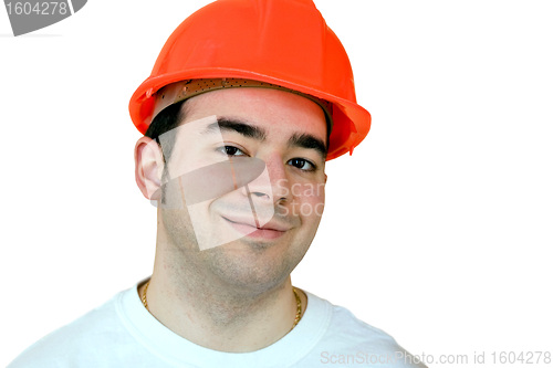 Image of Construction Worker with Clipping Path