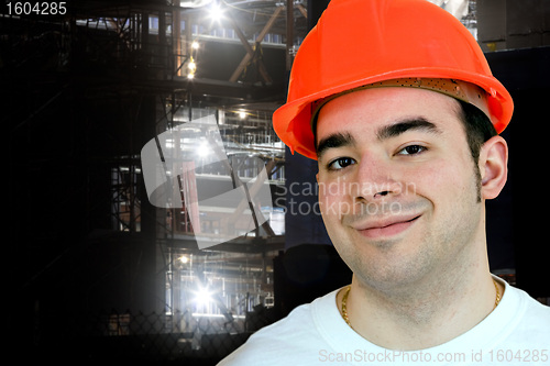 Image of Night Construction Worker