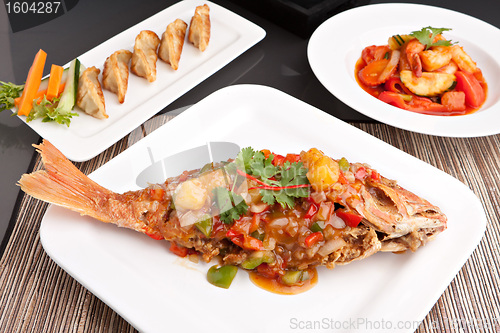 Image of Thai Red Snapper with Tamarind Sauce