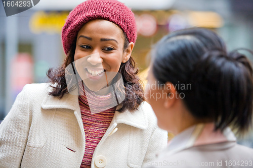 Image of Happy Business Ladies Talking