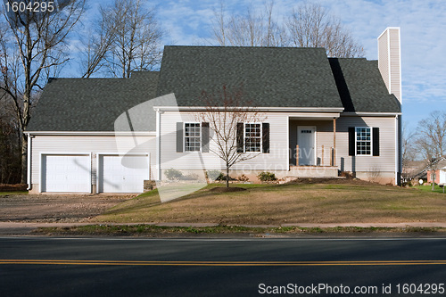 Image of Newly Constructed House with Two Car Garage