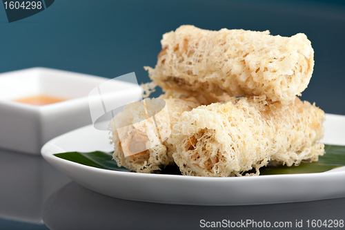 Image of Crispy Taro Root Crusted Spring Rolls