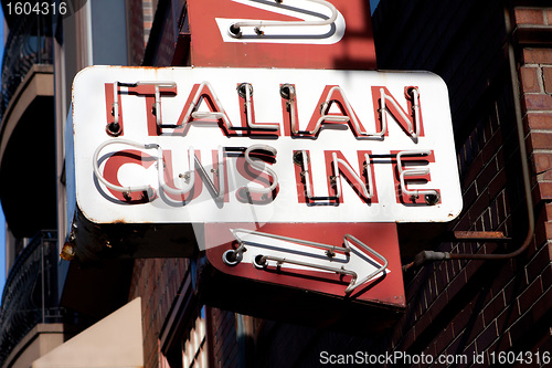 Image of Italian Cuisine Neon Sign