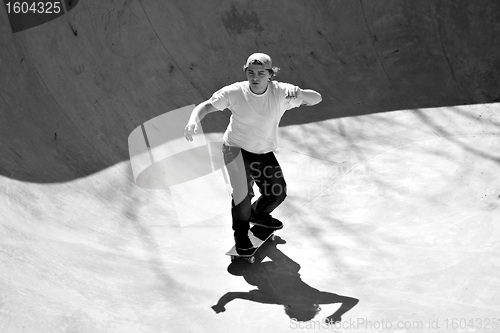 Image of Skater Inside a Bowl