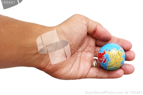 Image of Hand and World
