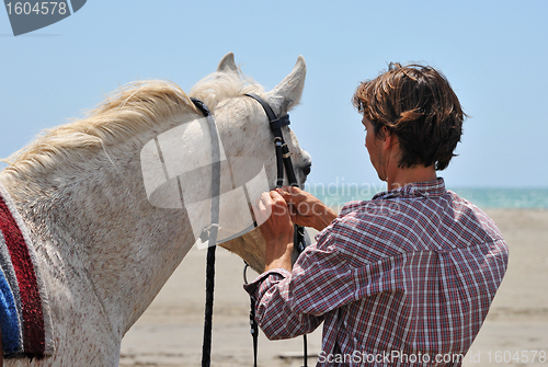 Image of man and horse